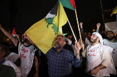 Protest against Israeli airstrikes on Hezbollah's central headquarters