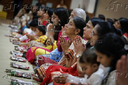 Diwali celebrations at Neasden Temple in London