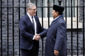 President of Indonesia Prabowo Subianto visits London