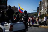 Opposition supporters gather ahead of President Maduro inauguration in Caracas