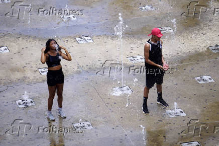 Calor no centro de So Paulo (SP)