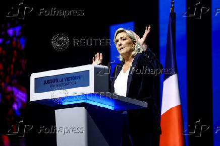 Political rally of the Rassemblement National party in Nice