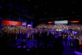 Democratic presidential nominee U.S. Vice President Kamala Harris attends a campaign rally in Reno