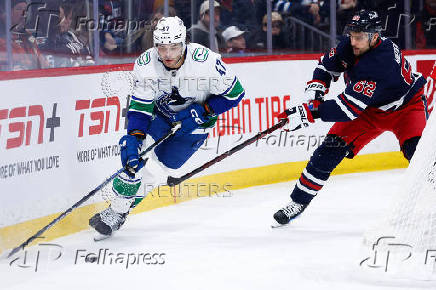 NHL: Vancouver Canucks at Winnipeg Jets