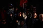 Protest against a government-proposed law, in Valletta