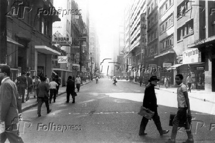 So Paulo Anos 60: vista da rua Baro