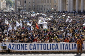 Pope Francis holds audience with Azione Cattolica at the Vatican