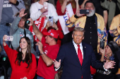 Republican presidential nominee and former U.S. President Donald Trump campaigns in Henderson