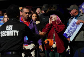 Democratic presidential nominee U.S. Vice President Kamala Harris holds a campaign rally in Reno