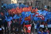 Nationwide general strike in Italy against the government's budget plan