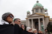 Protesters stage blockade in Belgrade to honor Novi Sad train station victims