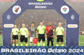 Partida entre o athletico contra o fluminense pelo campeonato brasileiro da srie a