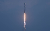 A SpaceX Falcon 9 rocket lifts off from the Cape Canaveral Space Force Station