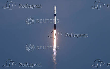 A SpaceX Falcon 9 rocket lifts off from the Cape Canaveral Space Force Station