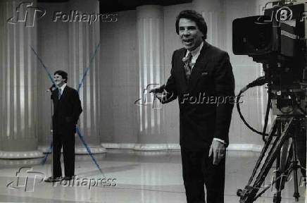  O apresentador Silvio Santos e Fernando Collor de Mello