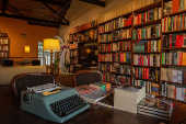 Sala da livraria Zaccara, em Perdizes, na zona oeste de So Paulo