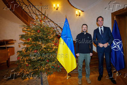 Meeting of NATO Secretary General Mark Rutte and President of Ukraine Volodymyr Zelenskiy in Brussels