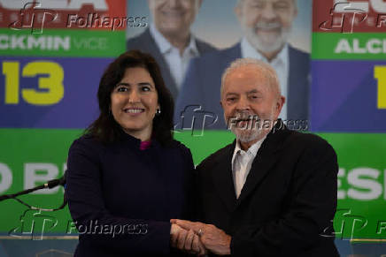 Encontro entre Lula e Simone Tebet em So Paulo