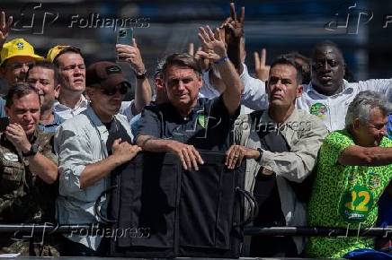 Bolsonaro faz comcio em So Joo do Meriti (RJ)