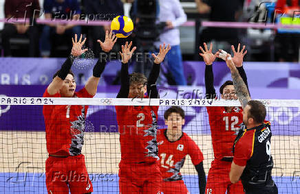 Volleyball - Men's Preliminary Round - Pool C - Japan vs Germany