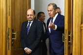 Russian Foreign Minister Lavrov meets with his Yemeni counterpart Al-Zindani in Moscow