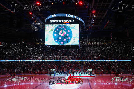 NHL: Columbus Blue Jackets at Calgary Flames