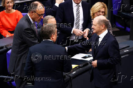 Session of the lower house of parliament in Berlin