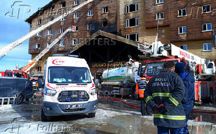 Hotel fire at Turkish ski resort