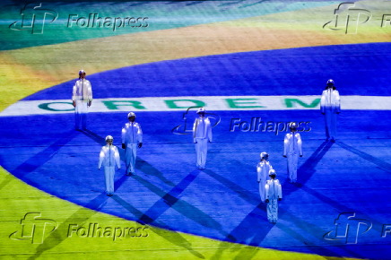 Apresentao durante cerimnia de encerramento dos Jogos Olmpicos Rio 2016