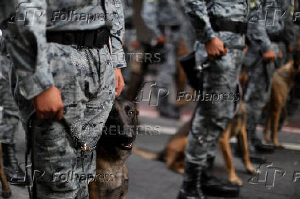 Military parade to celebrate the Independence Day hosted by President Lopez Obrador, in Mexico City