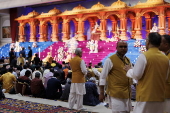 Diwali celebrations at Neasden Temple in London