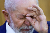 FILE PHOTO: Brazil's President Lula meets Spain's Prime Minister Sanchez at the Planalto Palace in Brasilia