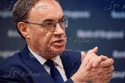 Governor of the Bank of England Bailey attends the biannual Financial Stability Report press conference, in London