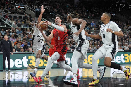 NBA: Portland Trail Blazers at San Antonio Spurs