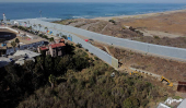 Construction to replace primary fence on the Mexico-U.S. border, as seen from Tijuana