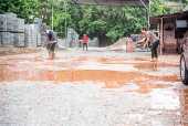 Estragos causados pela chuva, em Contagem (MG)