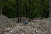 Ancient woodland closed after years of illegal dumping of commercial waste, in Ashford