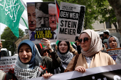 Pro-Palestinian protest against German President Steinmeier's Turkey visit