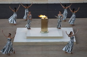 Handover ceremony of the Olympic Flame in Athens for the Paris 2024 Olympic Games