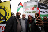 March in solidarity with Palestinians in Gaza, in London