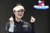 South Korean golfer Yoon Ina attends a news conference in Seoul