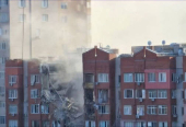 Aftermath of a Russian missile strike in Dnipro