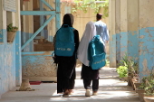 Afghan girls attend primary schools after summary holidays in Kandahar