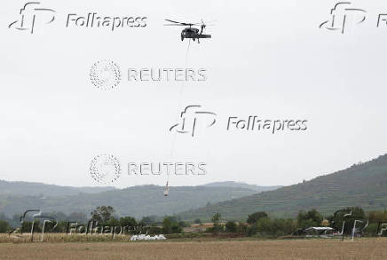 Preparations for flooding in Austria