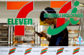 FILE PHOTO: Japan's Seven & I?s logo is seen at its 7-Eleven convenience store in Tokyo