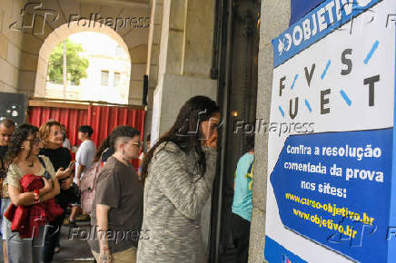 Movimentao de estudantes na USP  para provas da FUVEST 2025/2025/Primeiro/dia/Prova/em/So/Paulo