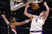 NBA: Portland Trail Blazers at Los Angeles Lakers