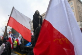 Polish farmers protest in Warsaw