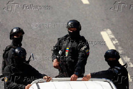 Opposition supporters gather ahead of President Maduro inauguration, in Caracas