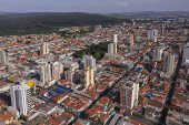 Vista area da cidade de Rio Claro 